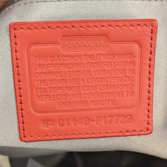 Coach Coral Patent Leather Tote Bag - Picture 14 of 14